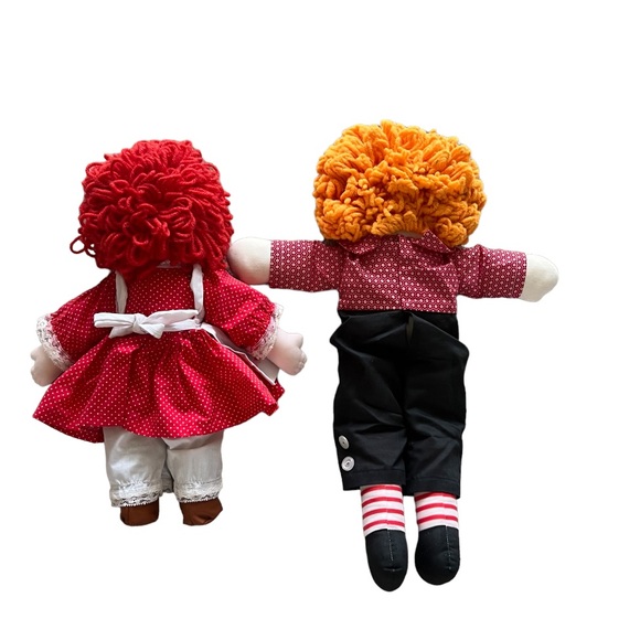 Raggedy Ann And Andy Dolls Stuffed Plush Doll - Picture 2 of 6
